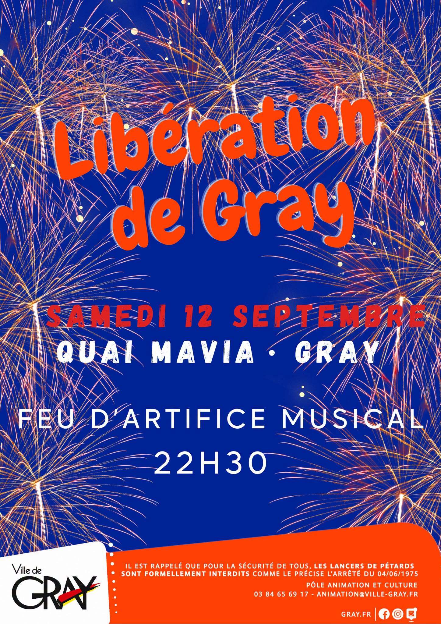 Libération de Gray - Feu d'artifice musical