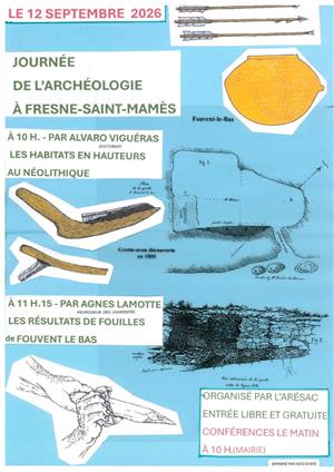Conférences Archéologie à Fresne saint Mamès