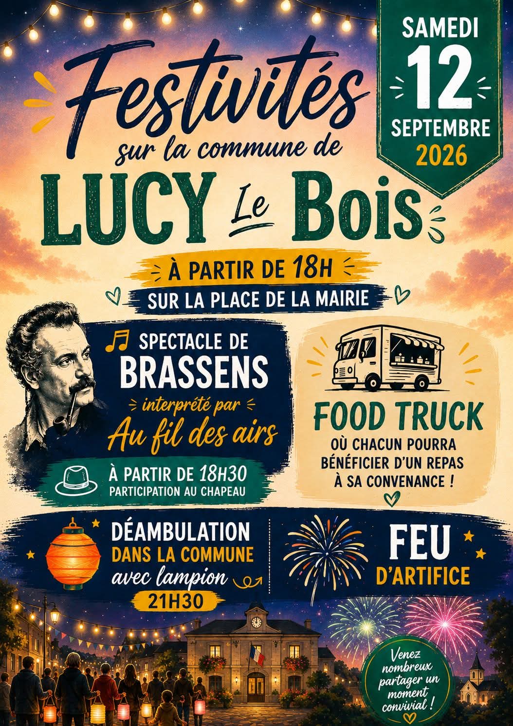 Festivités sur la commune de Lucy le Bois