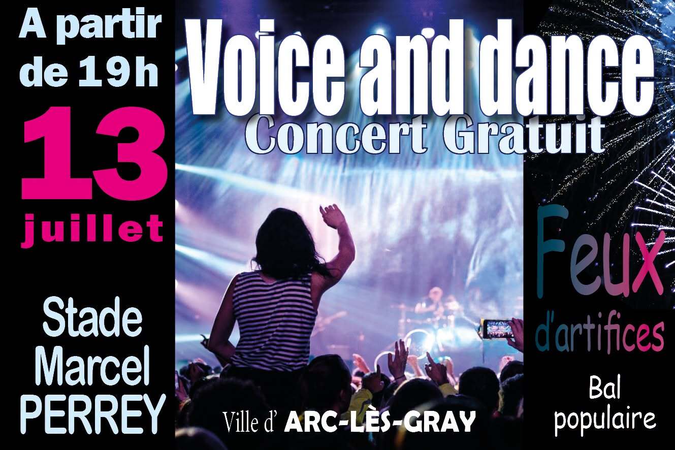 Feux d'artifices, concert, bal populaire