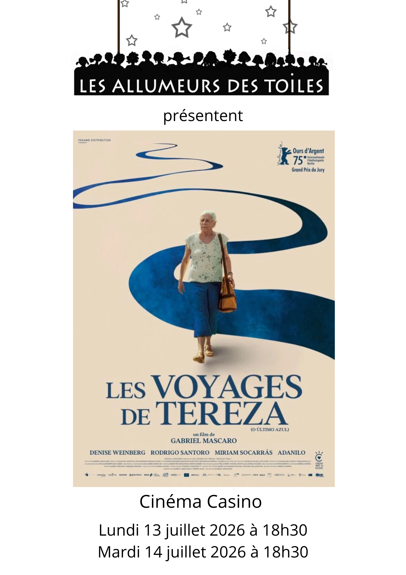 Les Allumeurs des Toiles présentent : "Les voyages de Tereza" - Drame, science fiction de Gabriel Mascaro