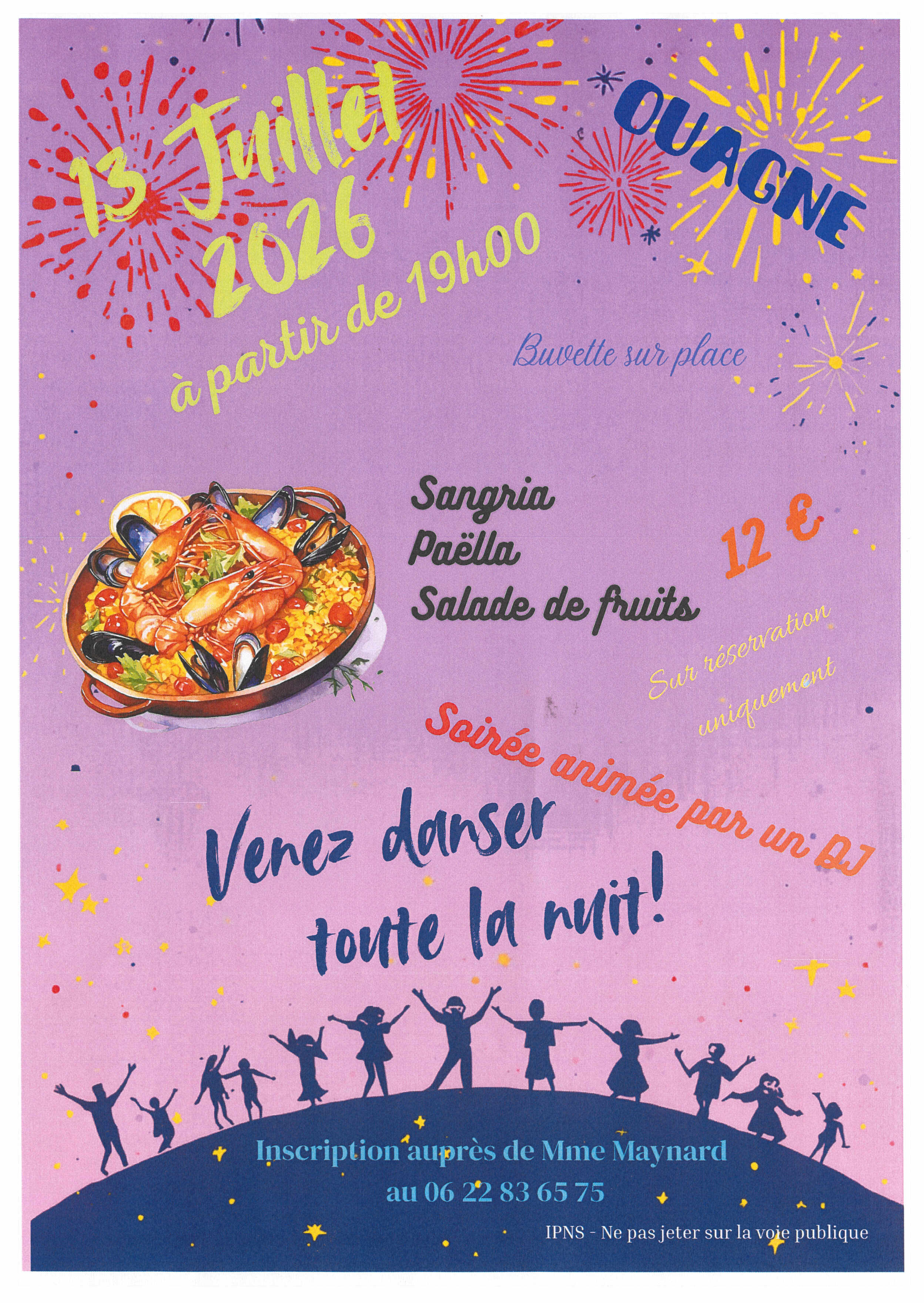 Soirée festive du 13 juillet 2026