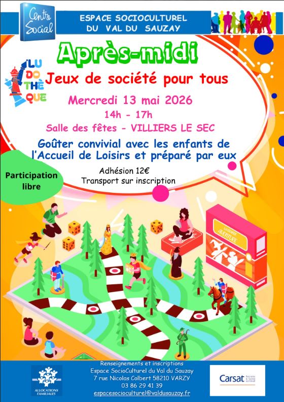 Après-midi jeux de société pour tous — visuel événement