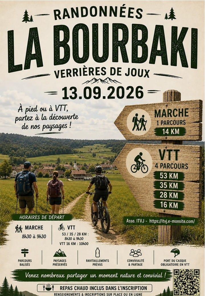 Randonnée VTT et marche "la Bourbaki"