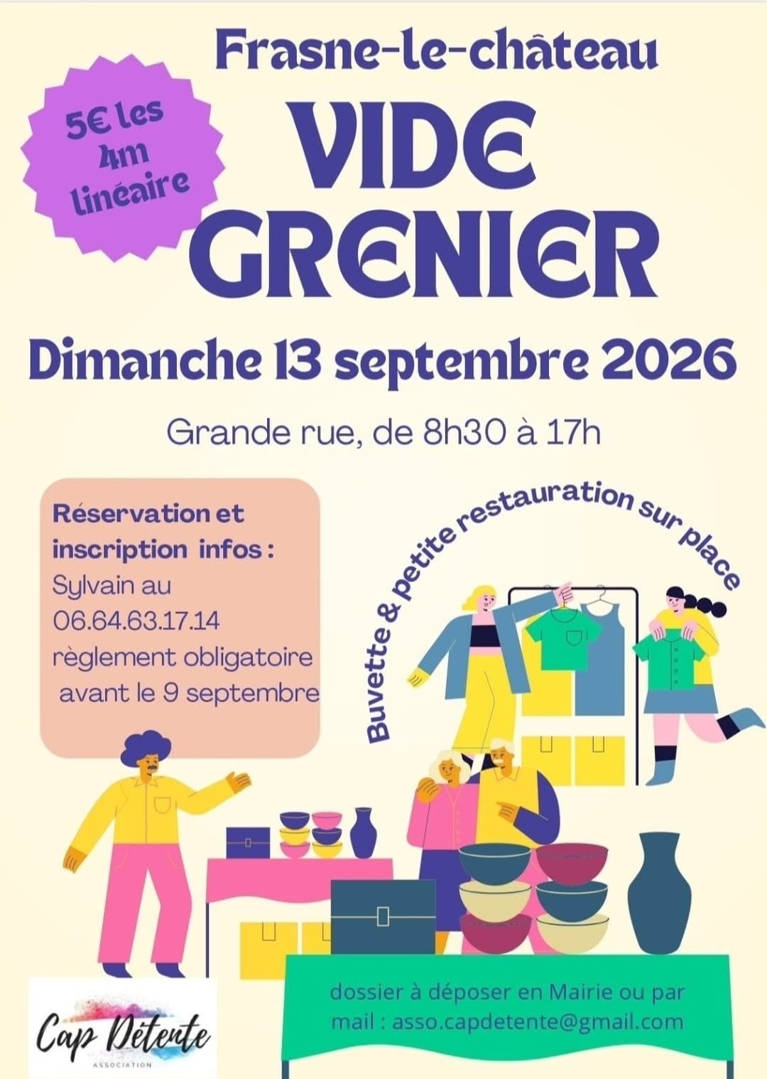 Vide-greniers à Frasne-le-Château
