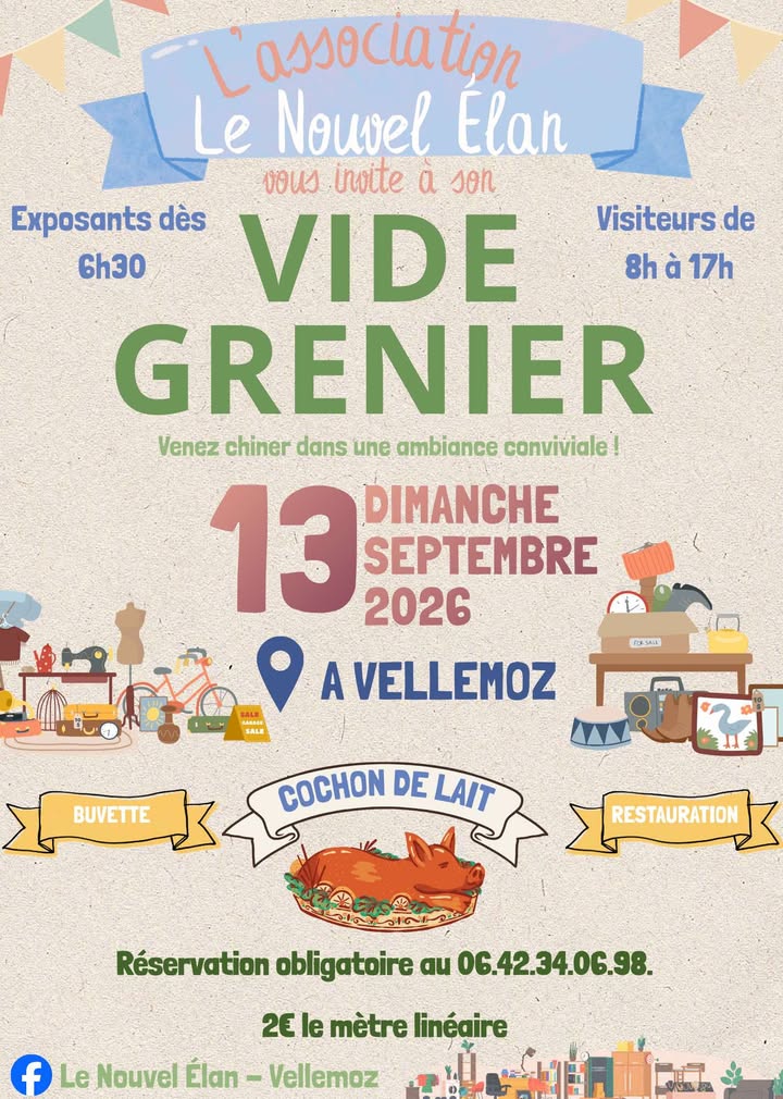 Vide-greniers à Vellemoz