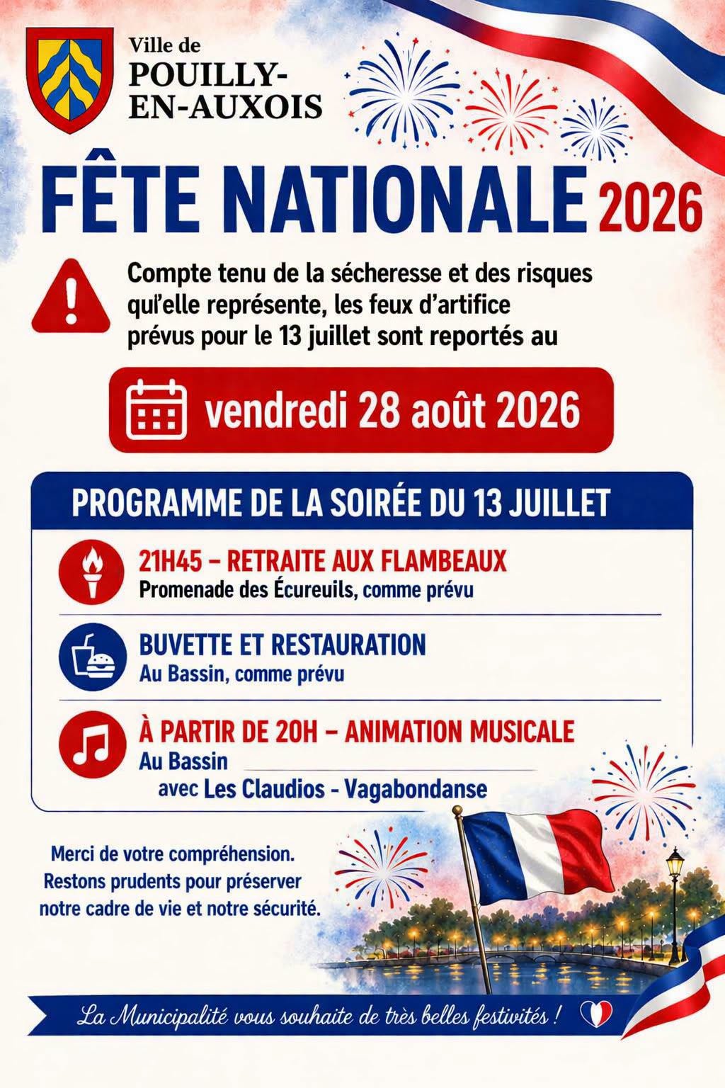 14 juillet à Pouilly en Auxois