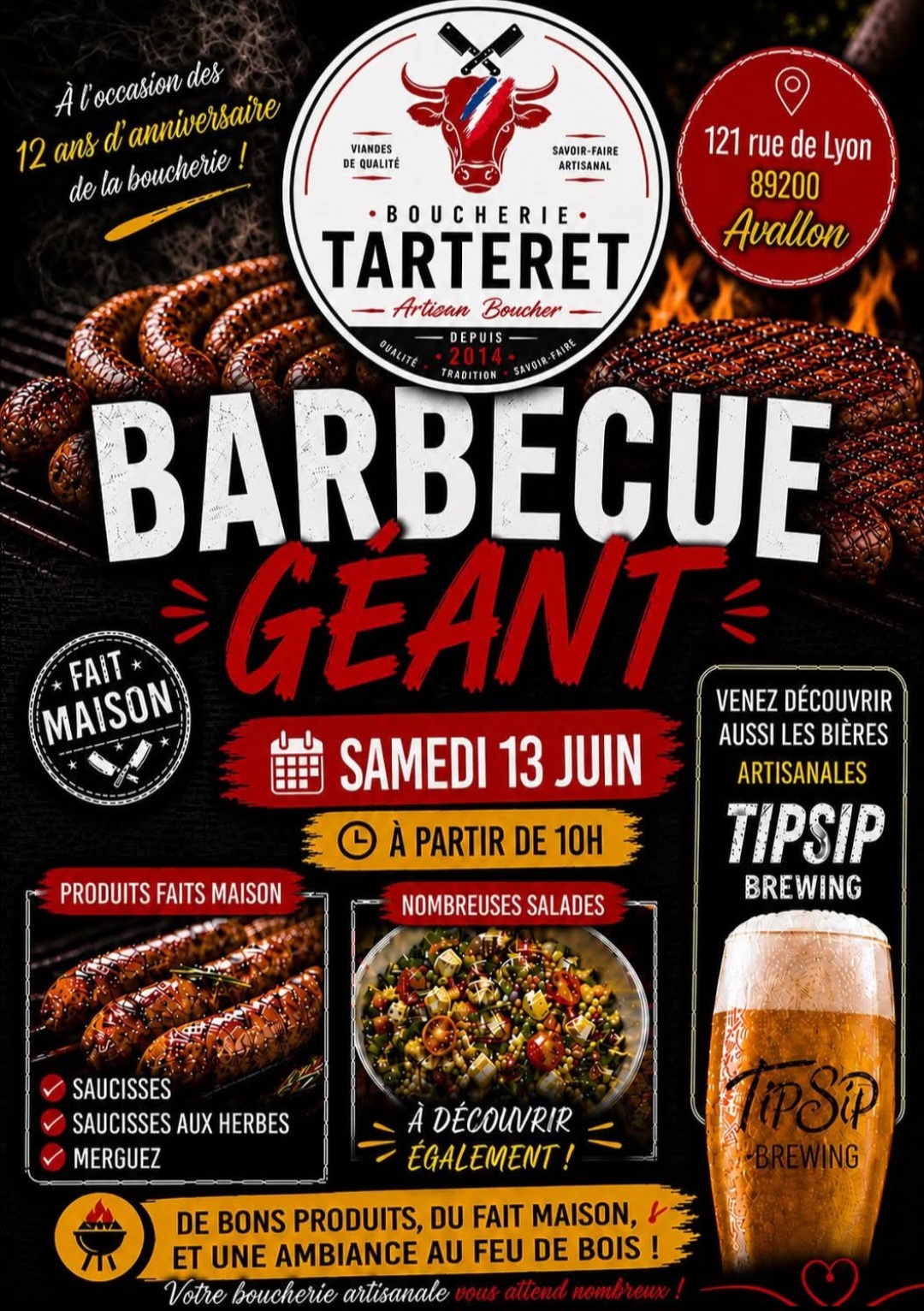 La boucherie Tarteret fête son 12ème anniversaire !