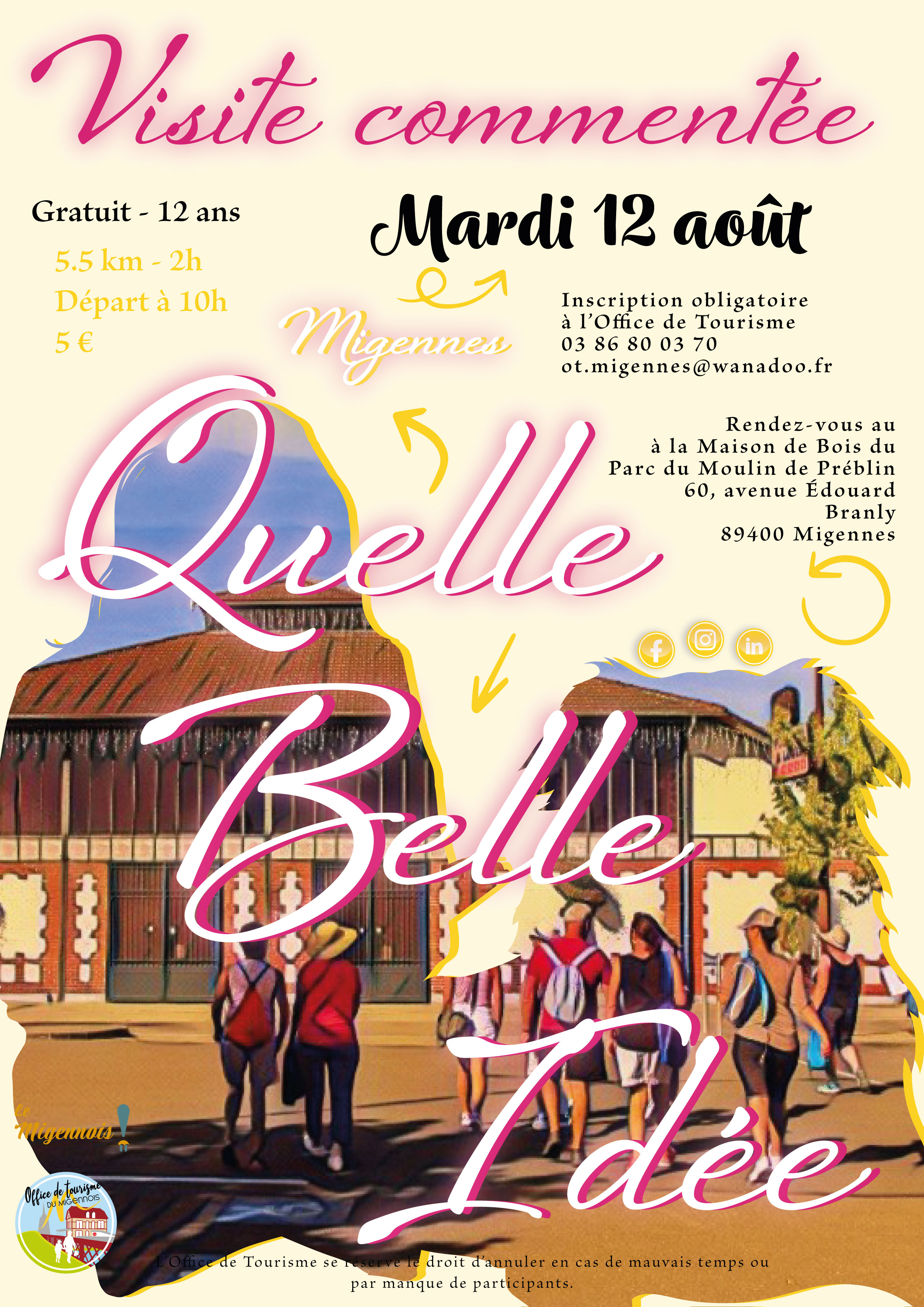 Affiche - Visite commentée - Quelle Belle Idée