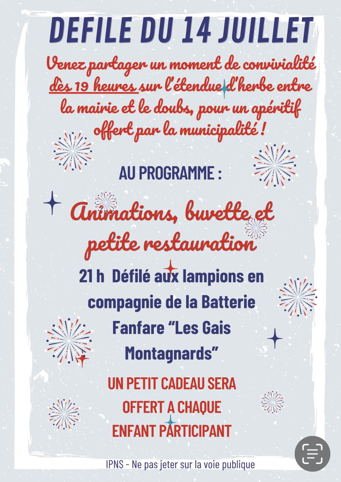 14 juillet - défilé - Mouthe