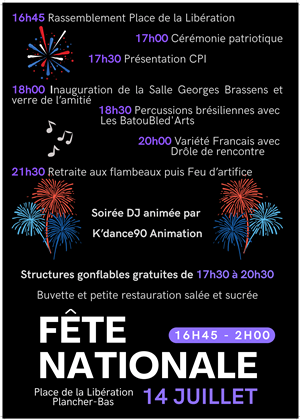 Fête Nationale et Feu d'artifice