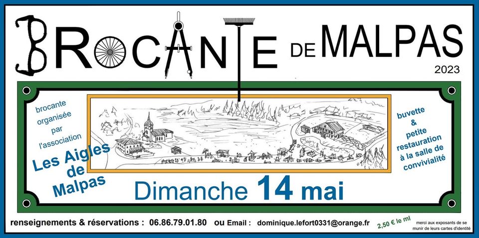 14 mai - Brocante les aigles de Malpas - Malpas