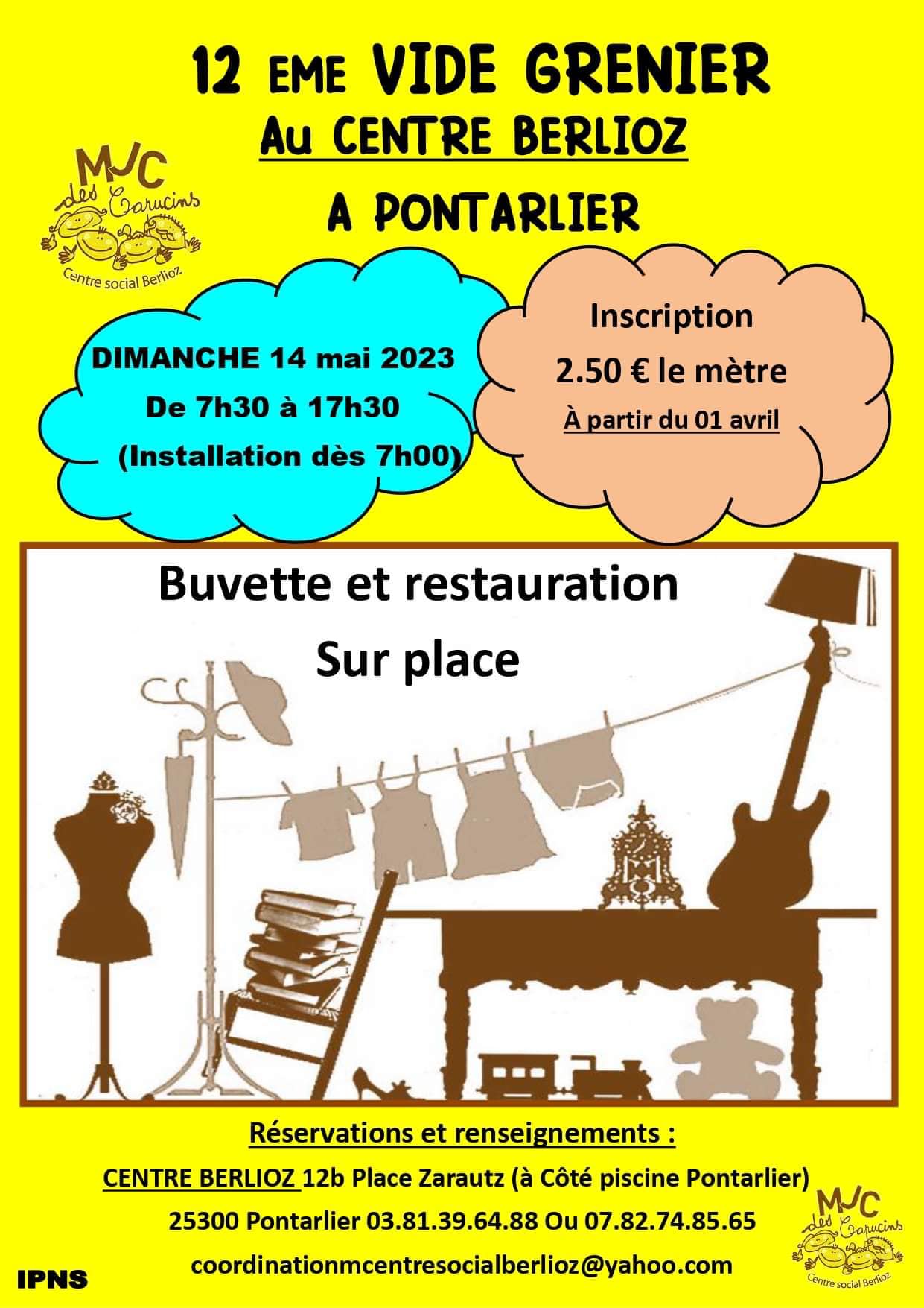 14 mai - Vide grenier- Pontarlier