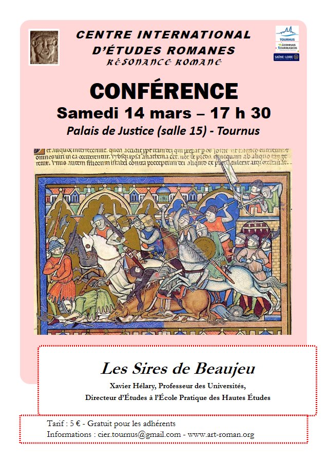 Conférence CIER : Les Sires de Beaujeu