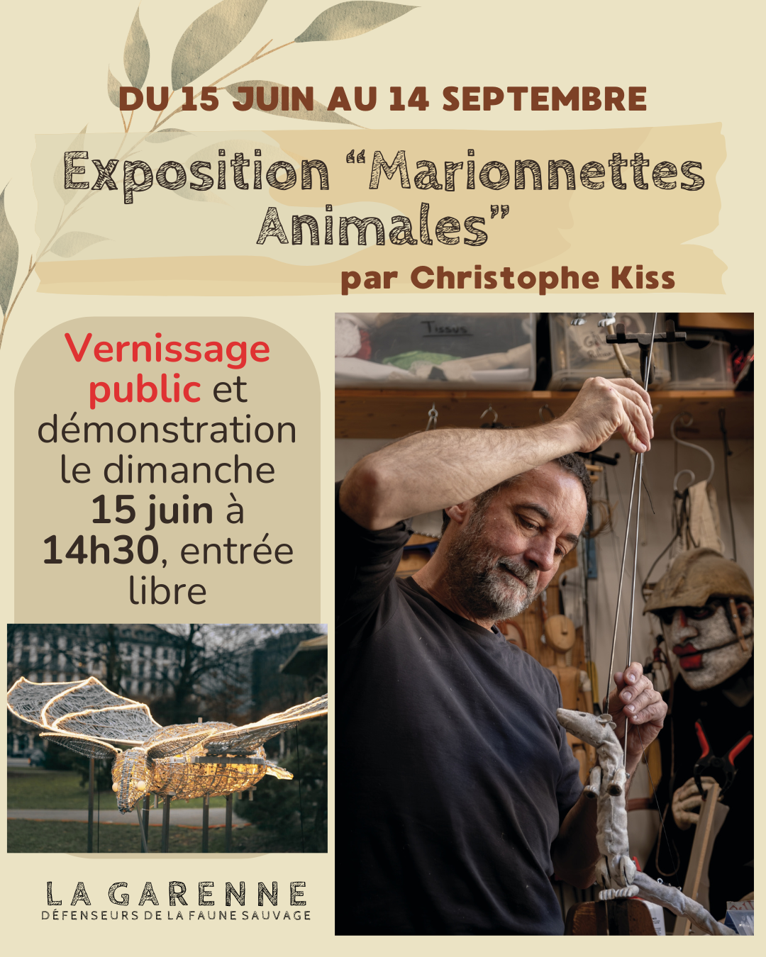 Vernissage de l'exposition "Marionnettes Animales"