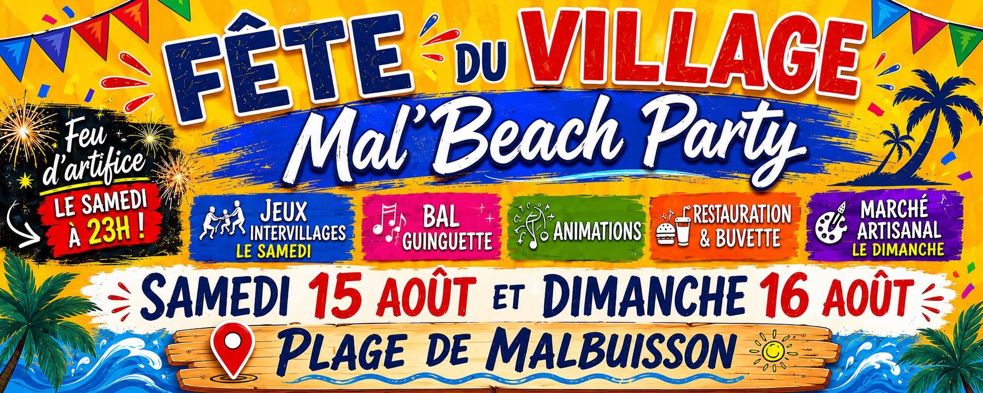 Mal'beach party - Les Buissonnières