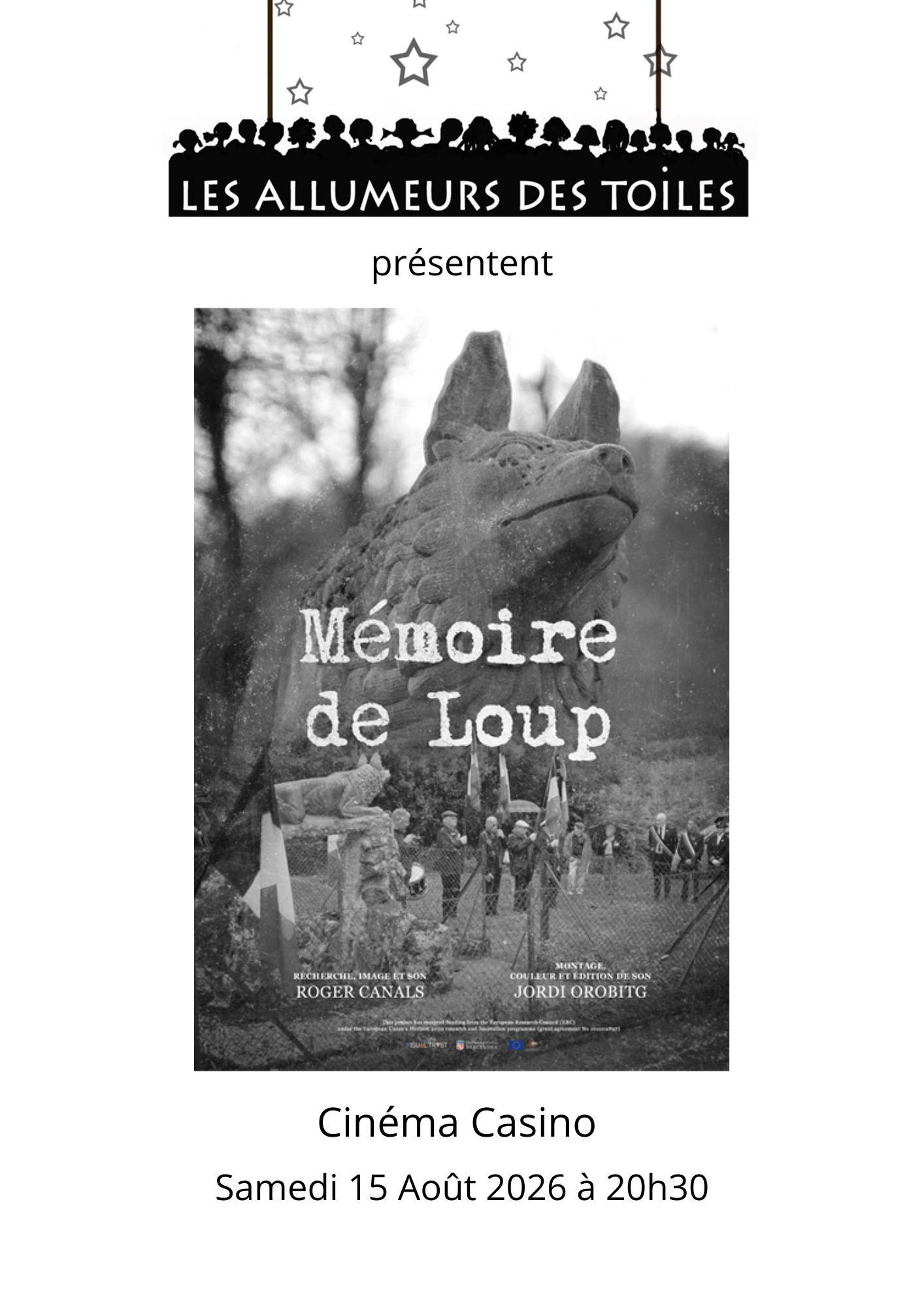 Les Allumeurs des Toiles présentent : "Mémoire de Loup" - Documentaire de Roger Canals
