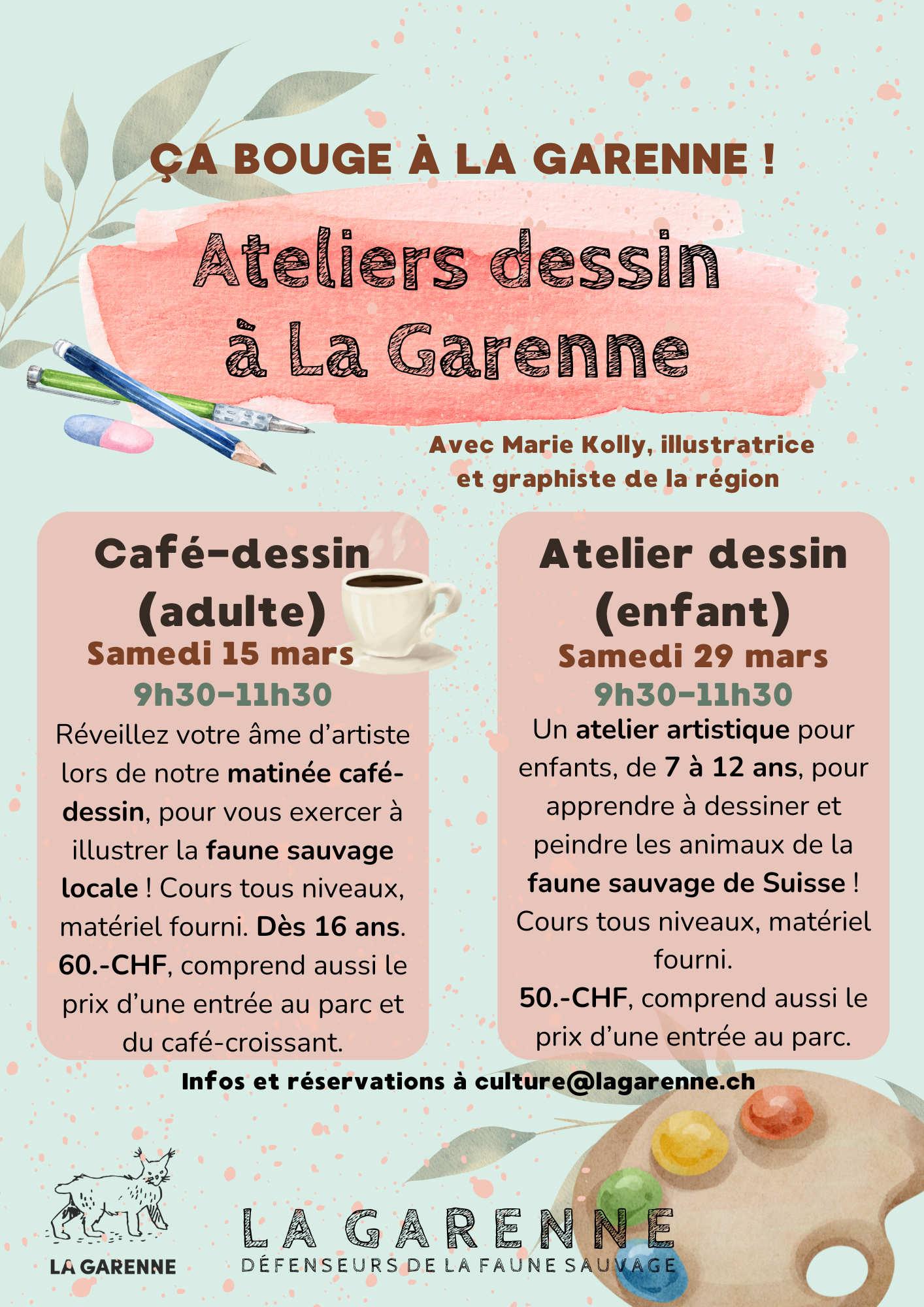 Ateliers dessin/peinture