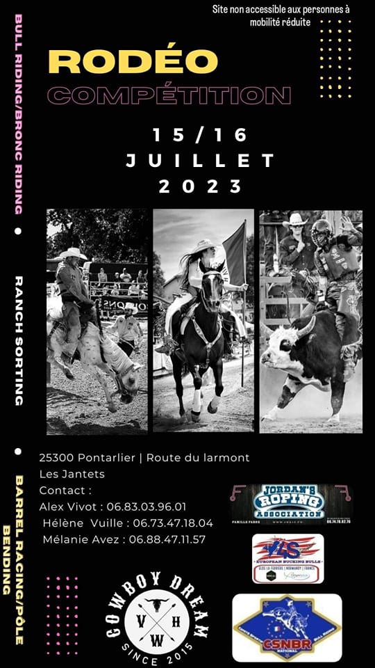 15 au 16 juillet - Compétition Rodéo - Pontarlier