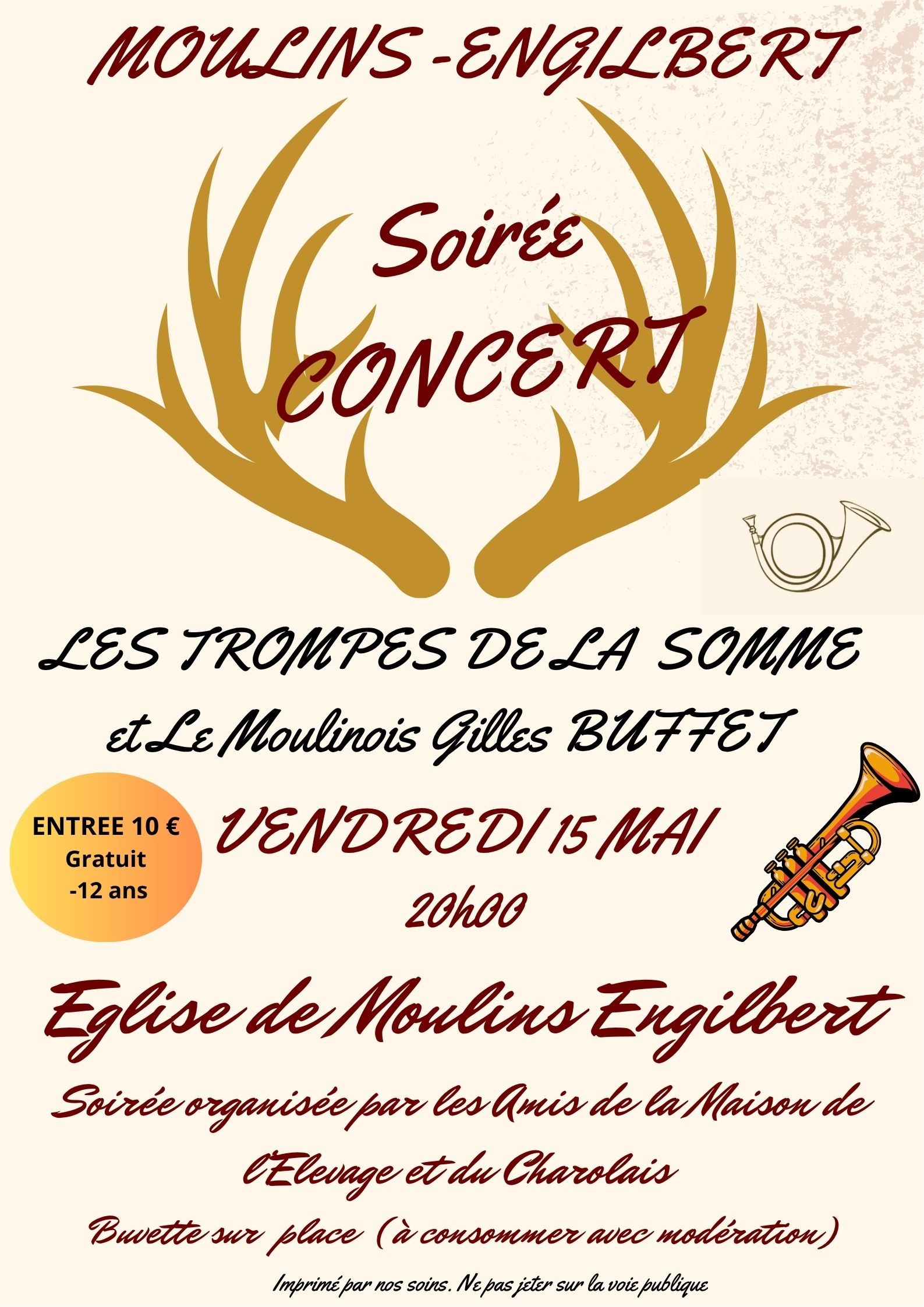 Concert de trompes de chasse et le Moulinois Gilles BUFFET