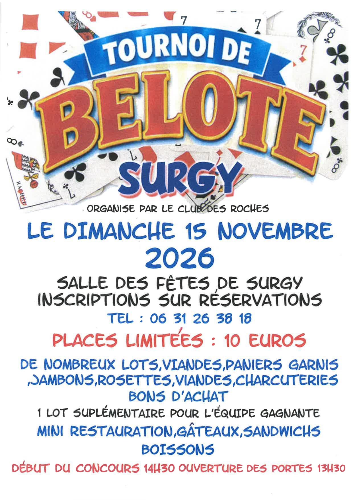 Tournoi de belote