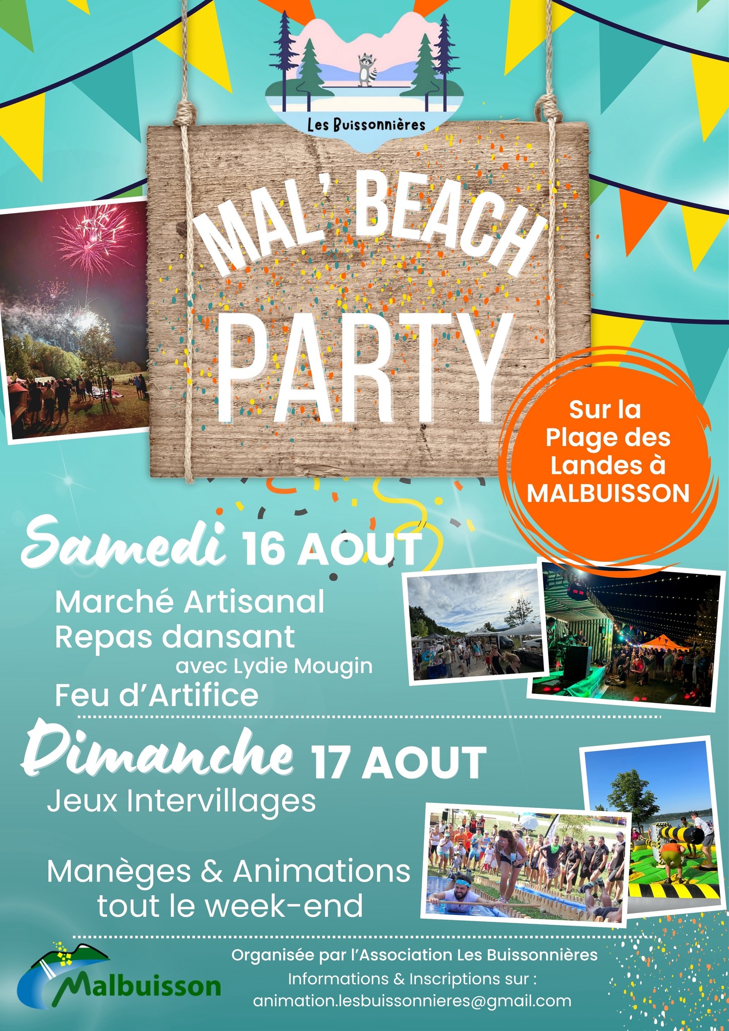 Mal'beach party - Les Buissonnières