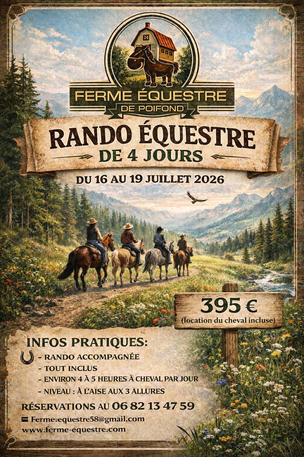 Rando équestre de 4 jours