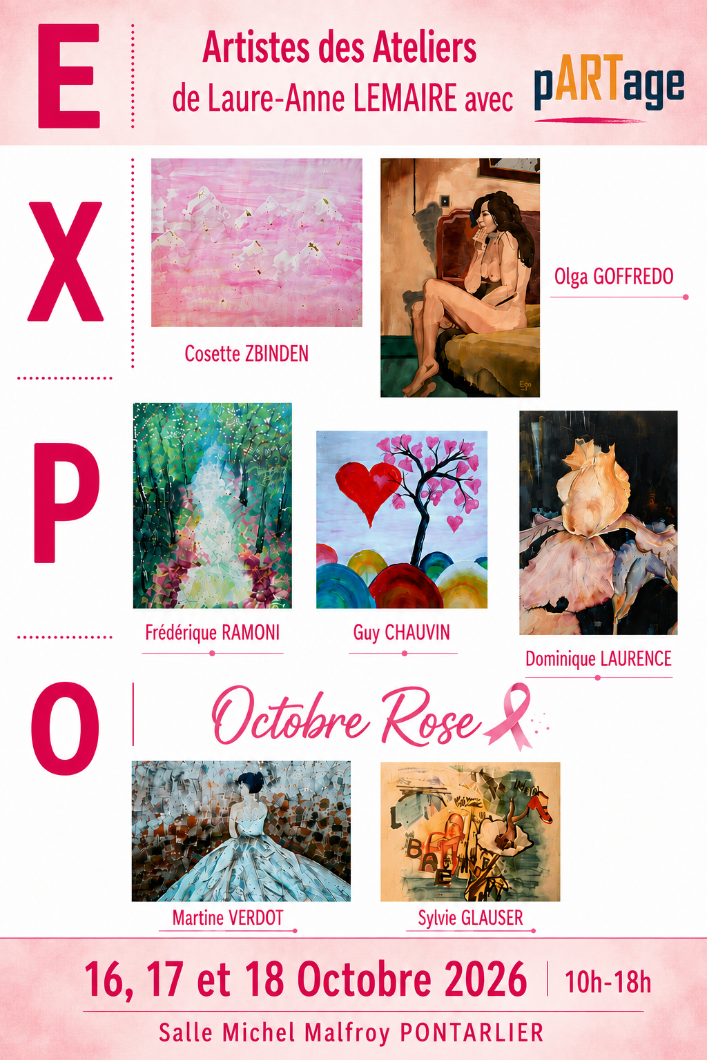 Exposition artistique - Octobre rose
