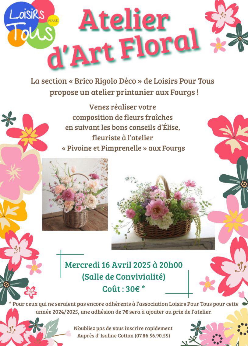 16 avril - atelier floral - Les Fourgs