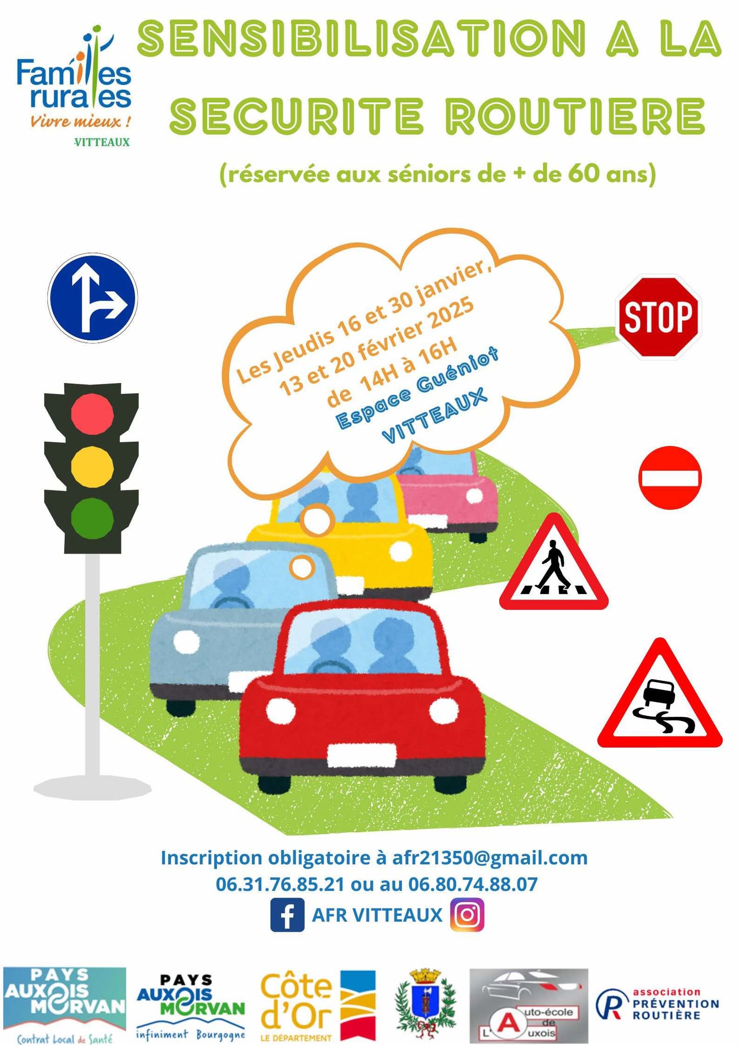 16 janv au 20 fev 25 Sensibilisation sécurité routière