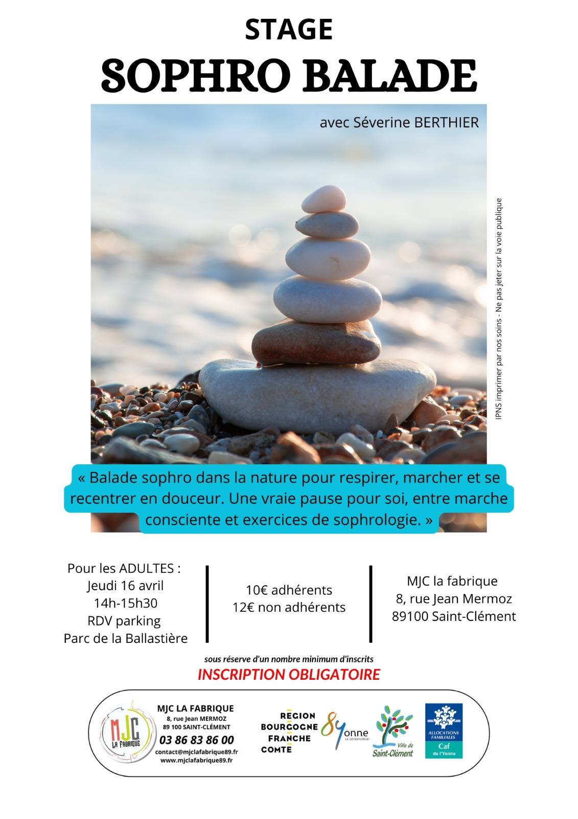 Stage vacances sophro-balade