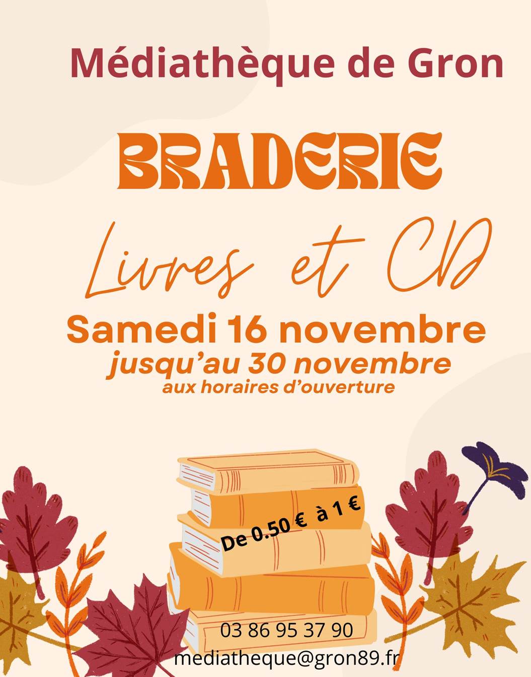Braderie livres et CD