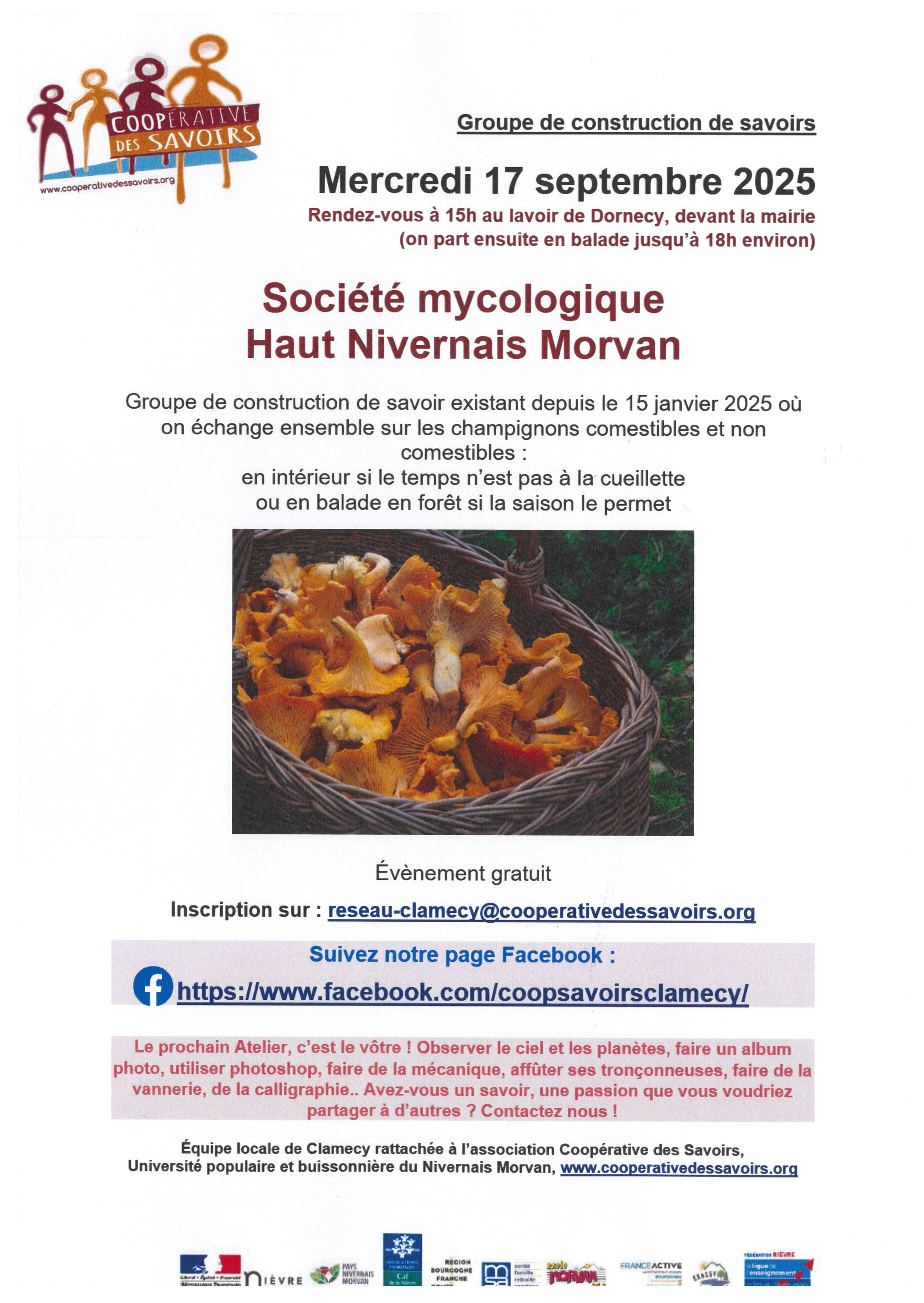 17 septembre 2025 - Société mycologique Haut Nivernais Morvan - Dornecy