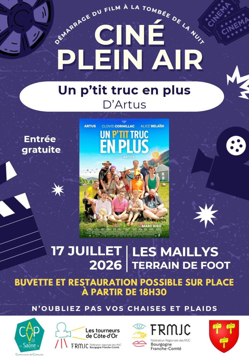 Ciné plein air "Un p'tit truc en plus"