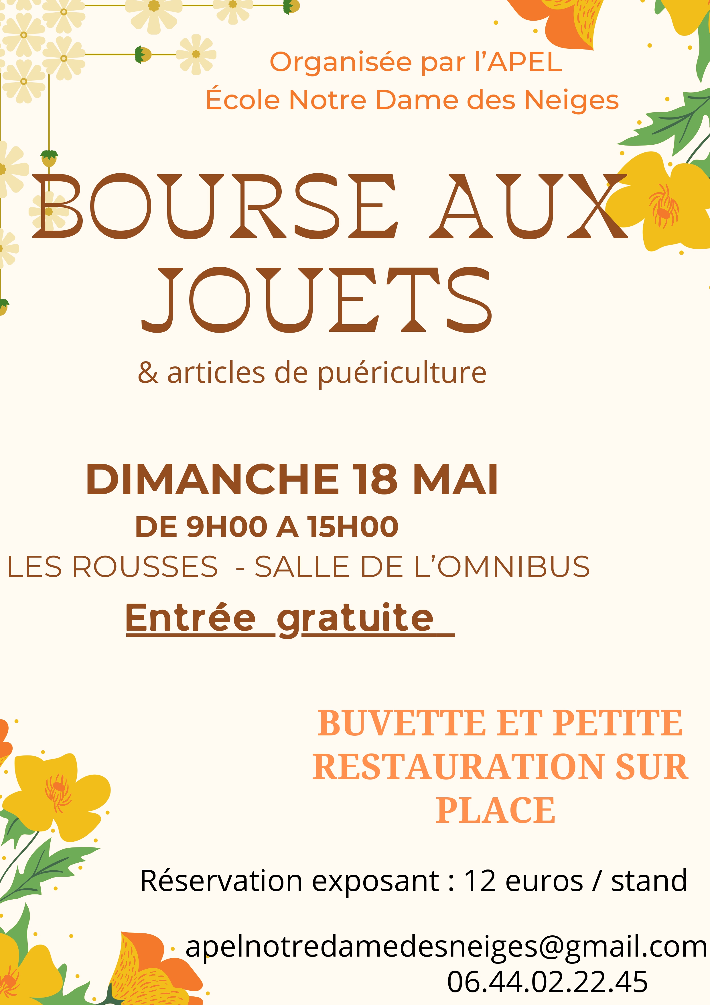 Bourse aux jouets et puériculture