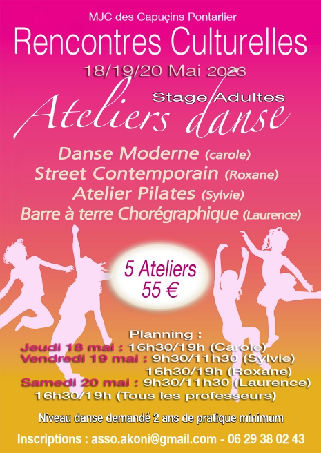 18 au 20 mai - Rencontres culturelles - Pontarlier
