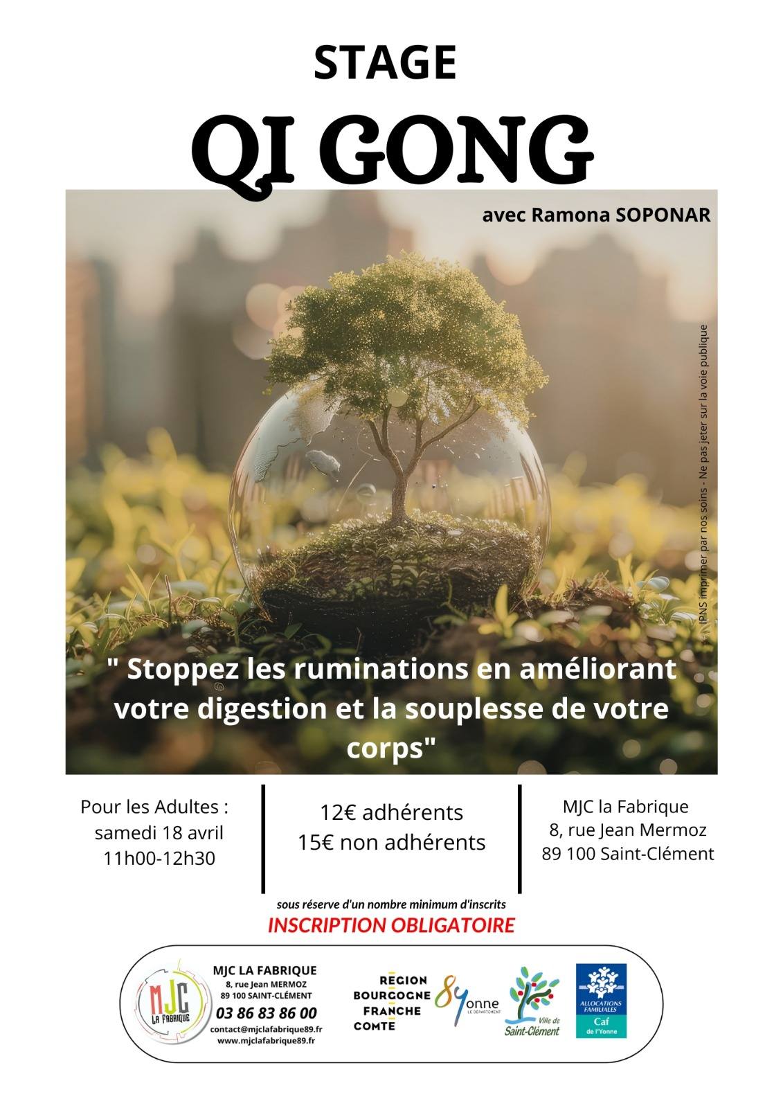 Stage vacances Qi Gong