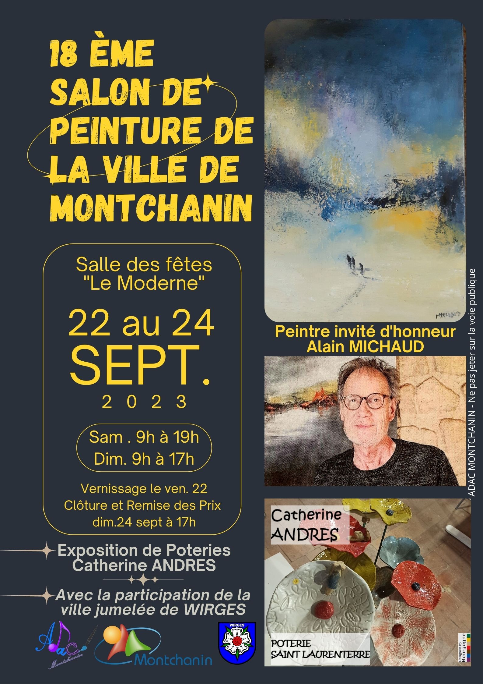 18e salon de peinture de la ville de Montchanin.