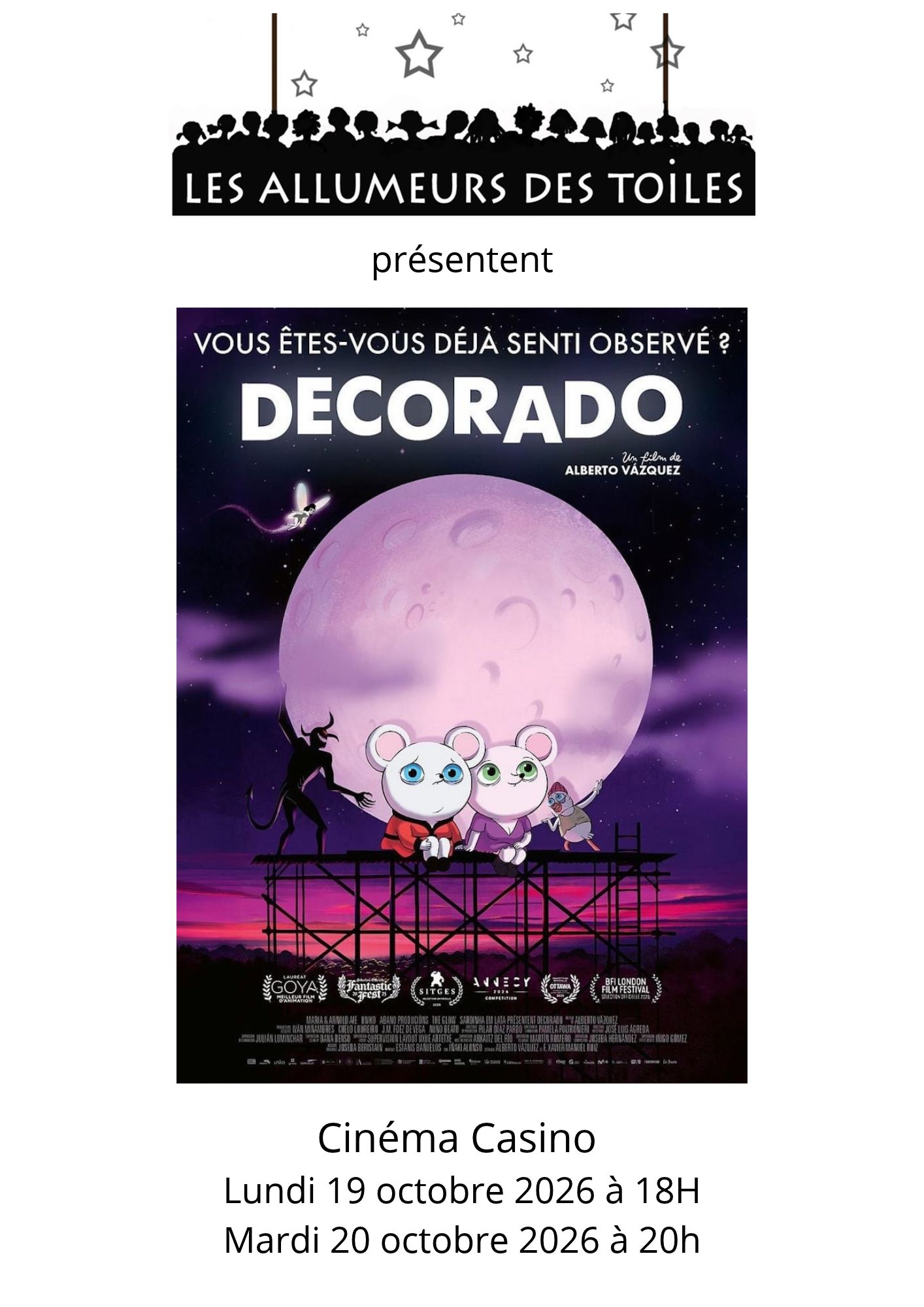 Les Allumeurs des Toiles présentent : "Decorado" - Animation pour adultes de Alberto Vazquez