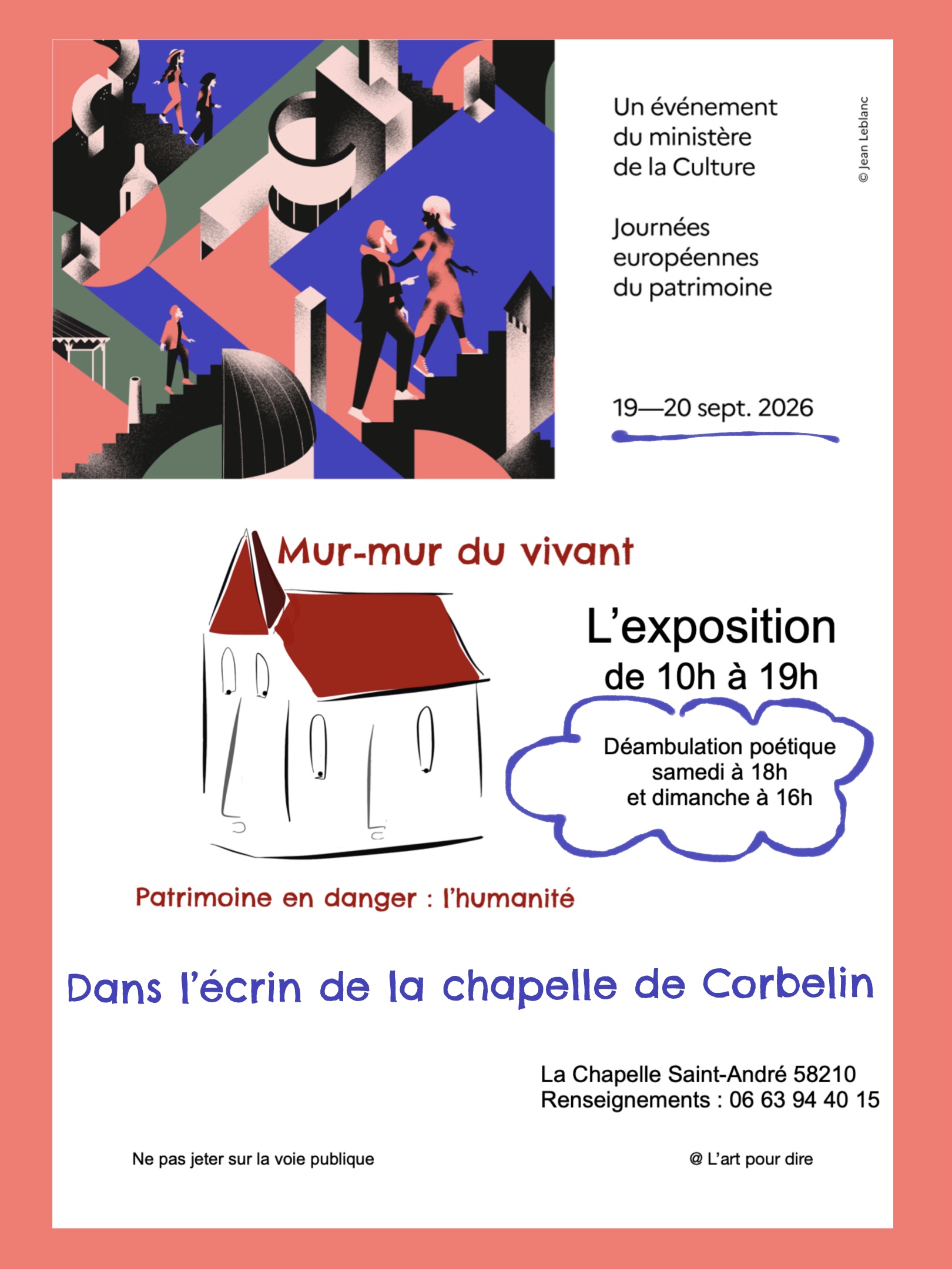 Journées Européennes du Patrimoine - Exposition : Mur-mur du vivant