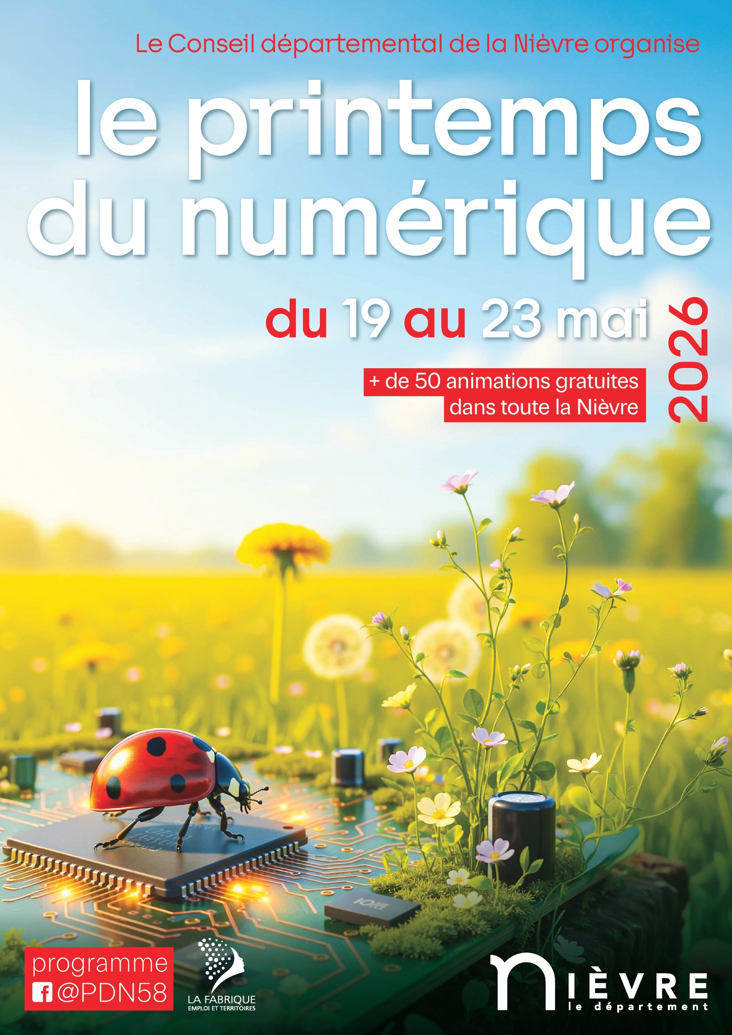 Le Printemps du numérique - Broderie numérique et dessin vectoriel - Courcelles — visuel événement