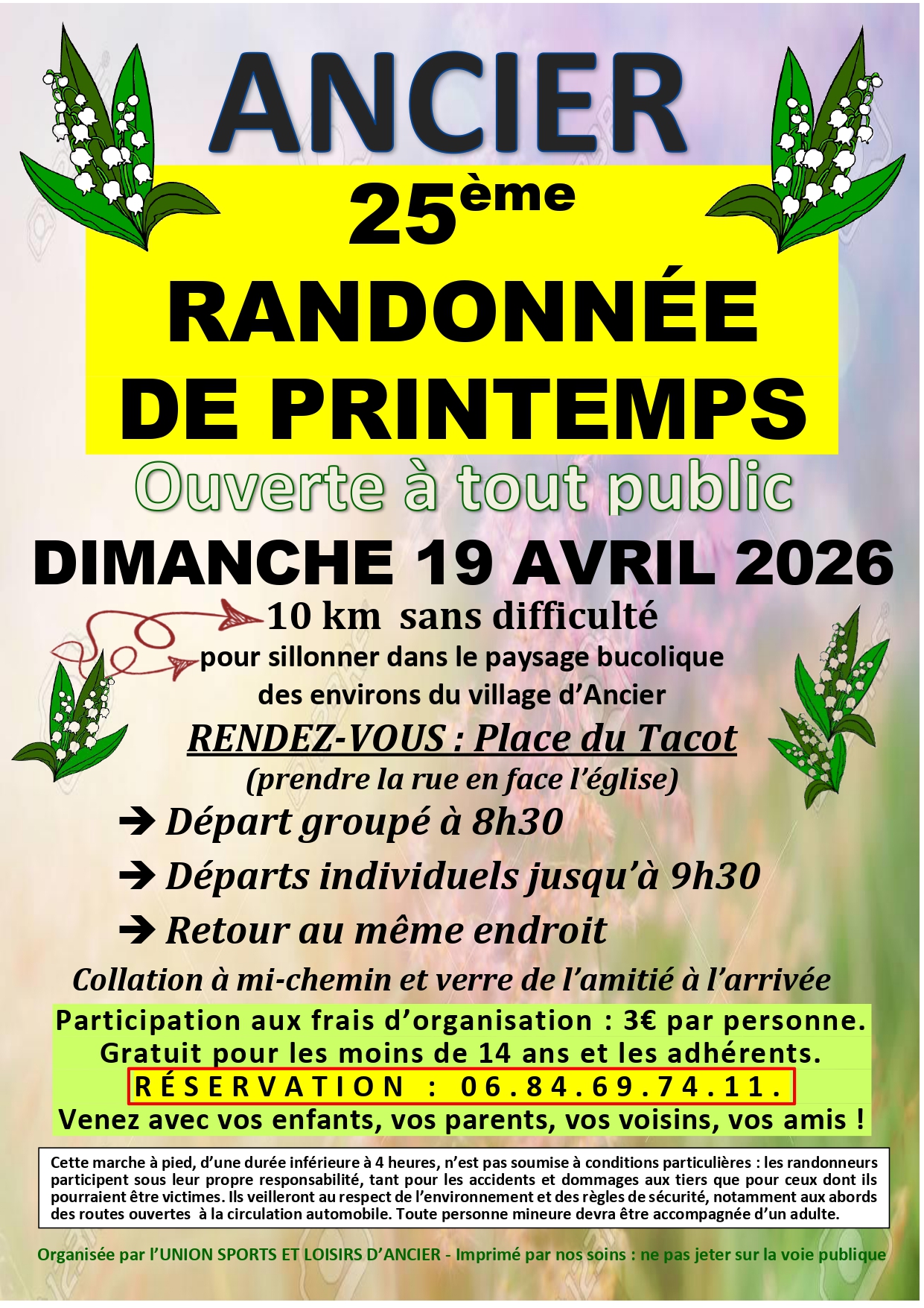 25ème Randonnée de printemps