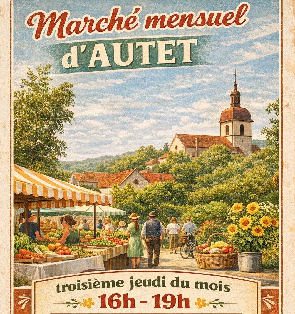 Marché mensuel d'Autet
