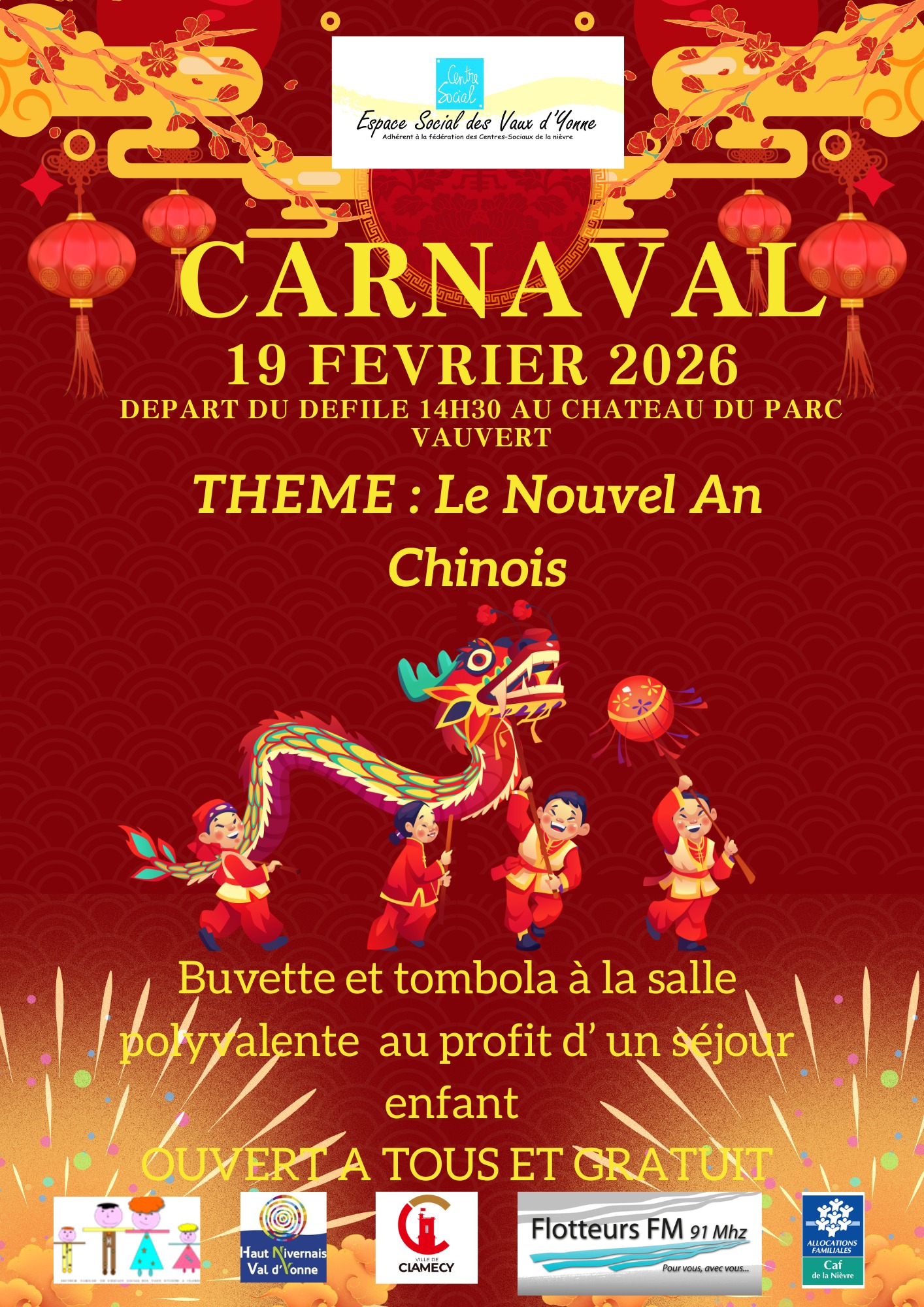 Carnaval sur le thème du Nouvel An Chinois
