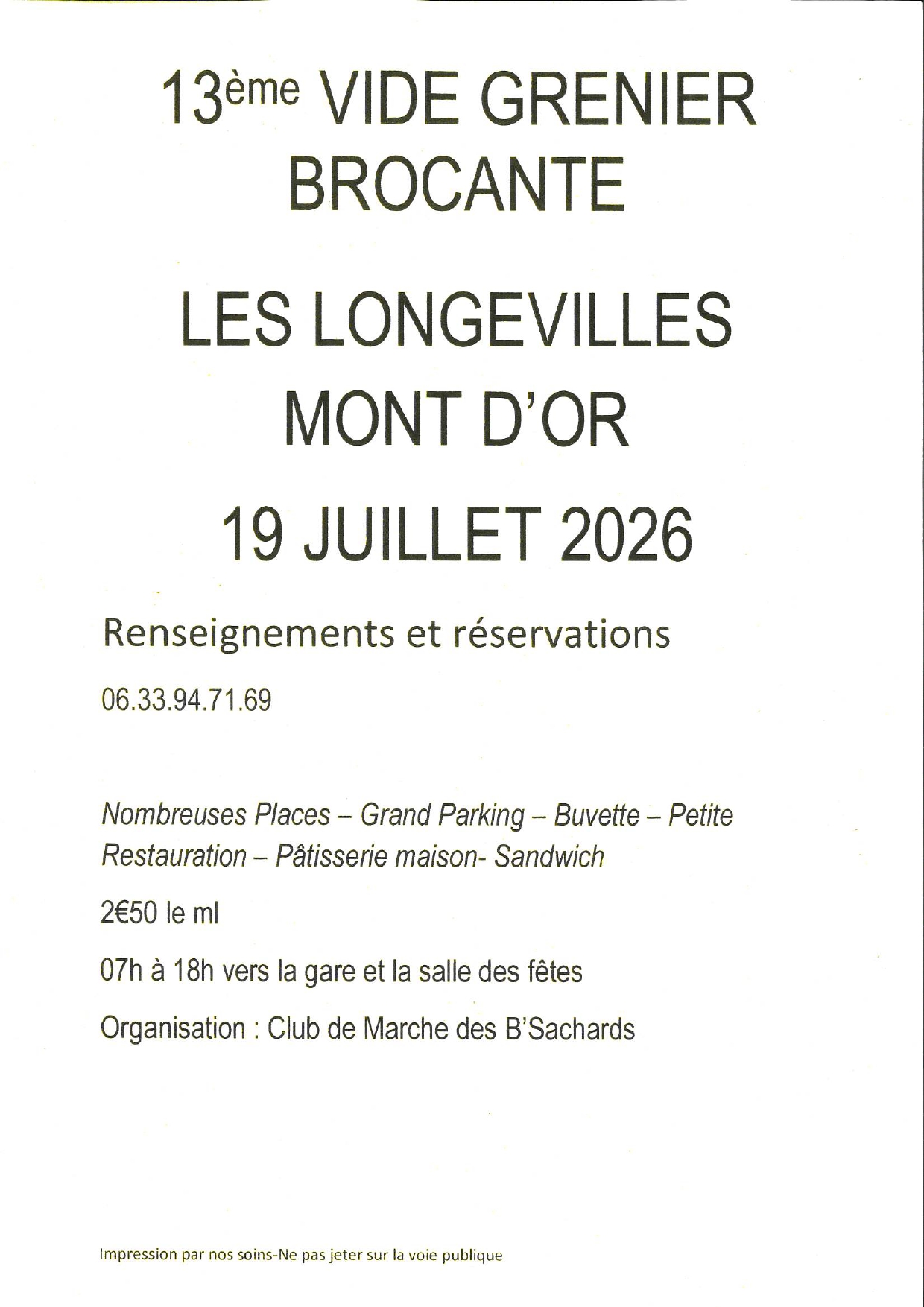 Vide-grenier brocante