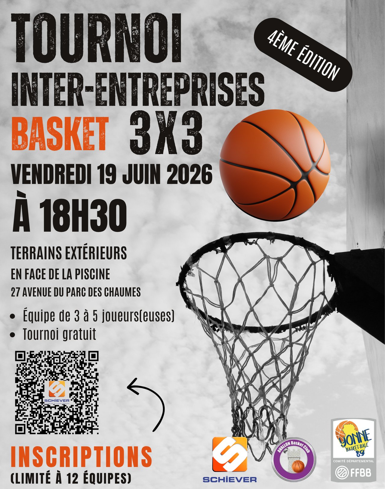 Tournoi inter-entreprises Basket 3*3