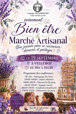 Bien-être et marché artisanal à Vellemoz