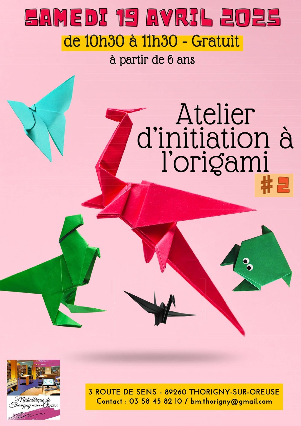 Atelier d'initiation à l'origami