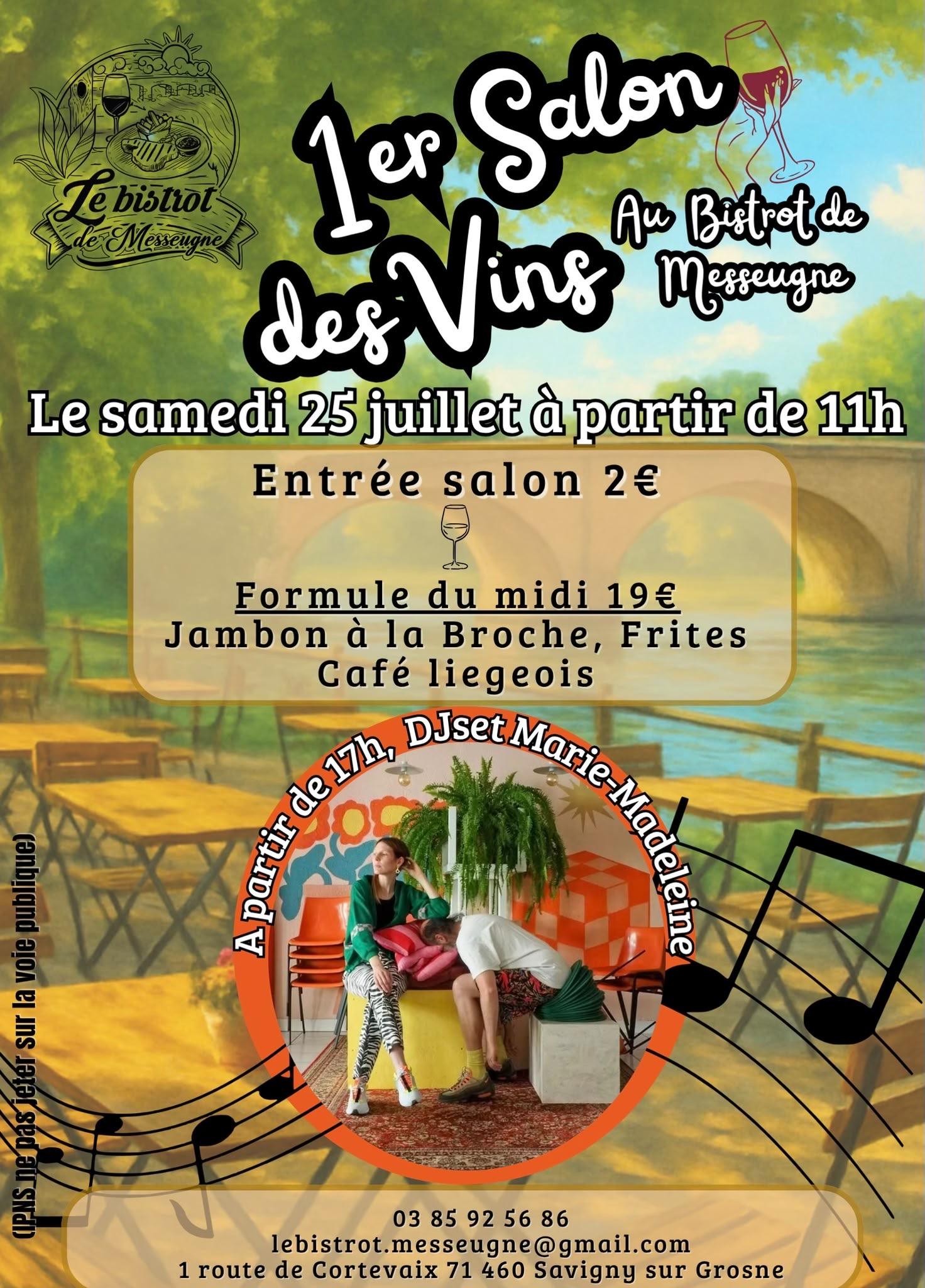 1er Salon des vins au Bistrot de Messeugne