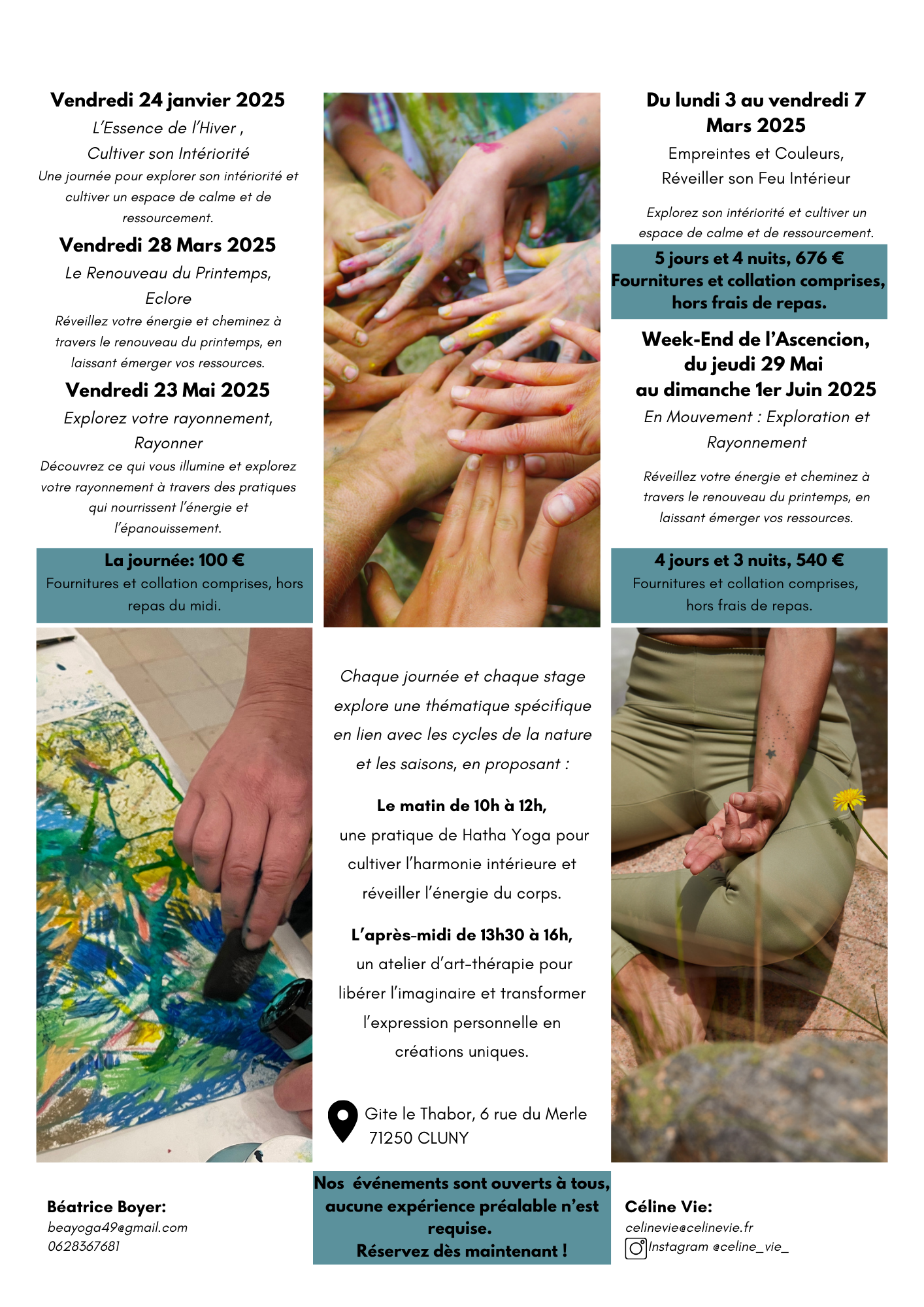 Programme Yoga et art Thérapie à Cluny